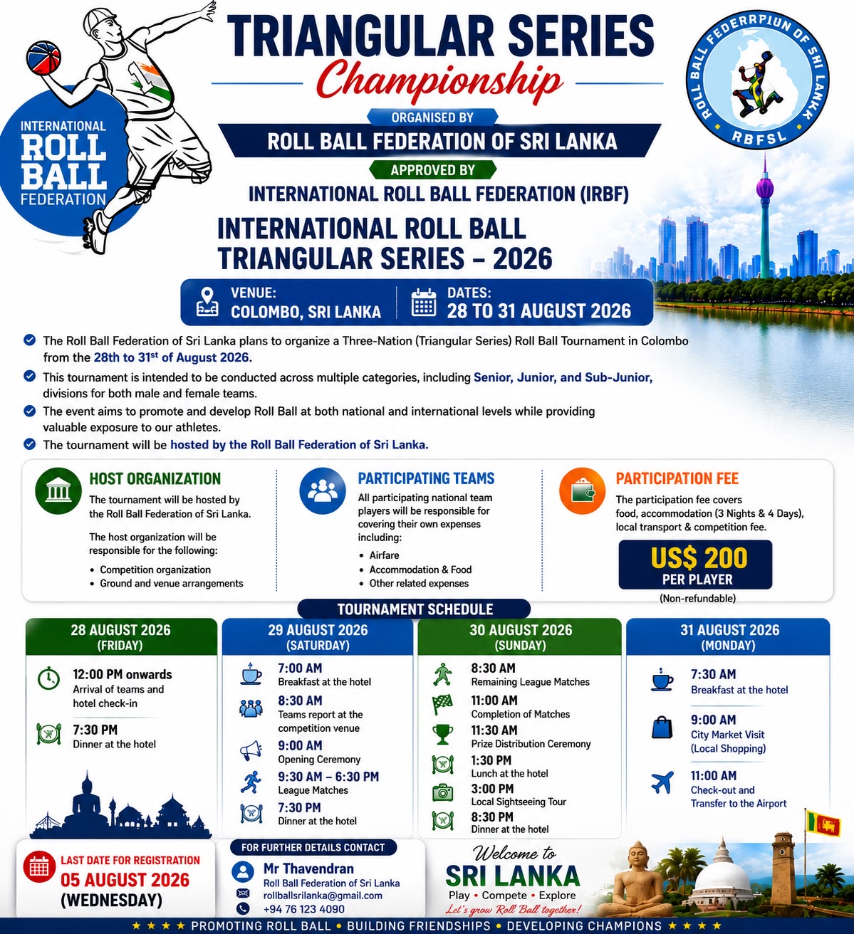 Triangular Series Roll Ball Championship